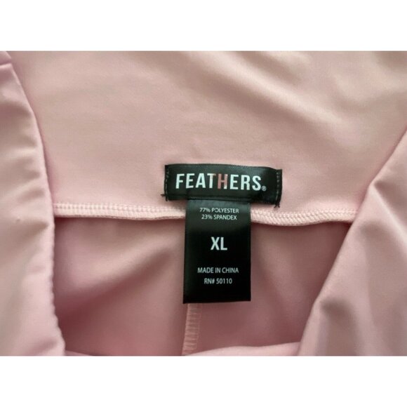 Feathers Pink XL Fitness Bike Shorts Soft Stretch Leggings Workout‎ Yoga NWT - Picture 12 of 16